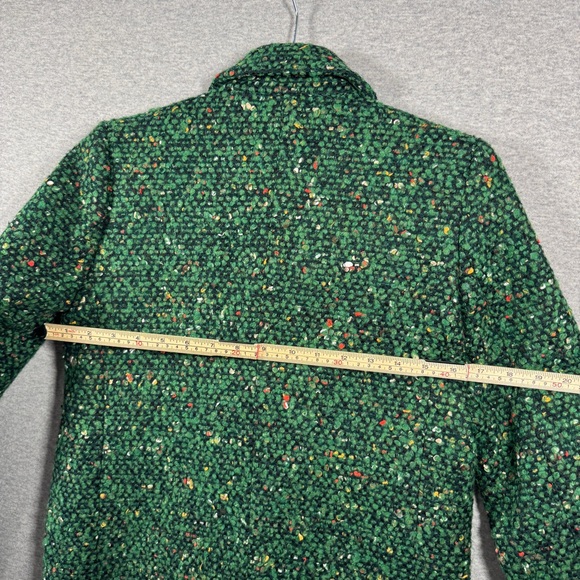 J. Crew DaphneTopcoat Italian Tweed Wool Green - Picture 10 of 12